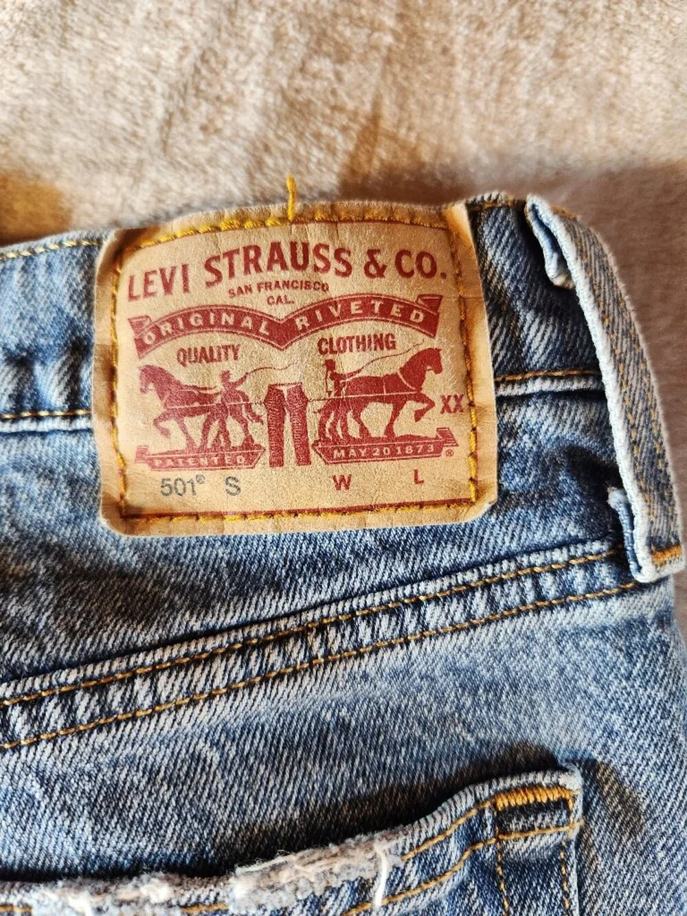 Levis 501 Skinny Jeans Womens W29 Cropped Blue Wash High Rise Button Fly Stretch